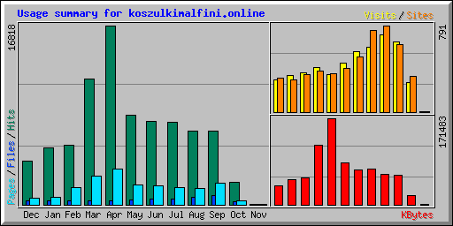 Usage summary for koszulkimalfini.online